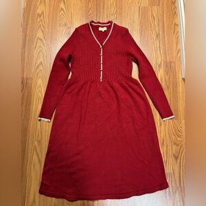 Ports International cashmere/wool blend Long Sleeve Knit Dress - small